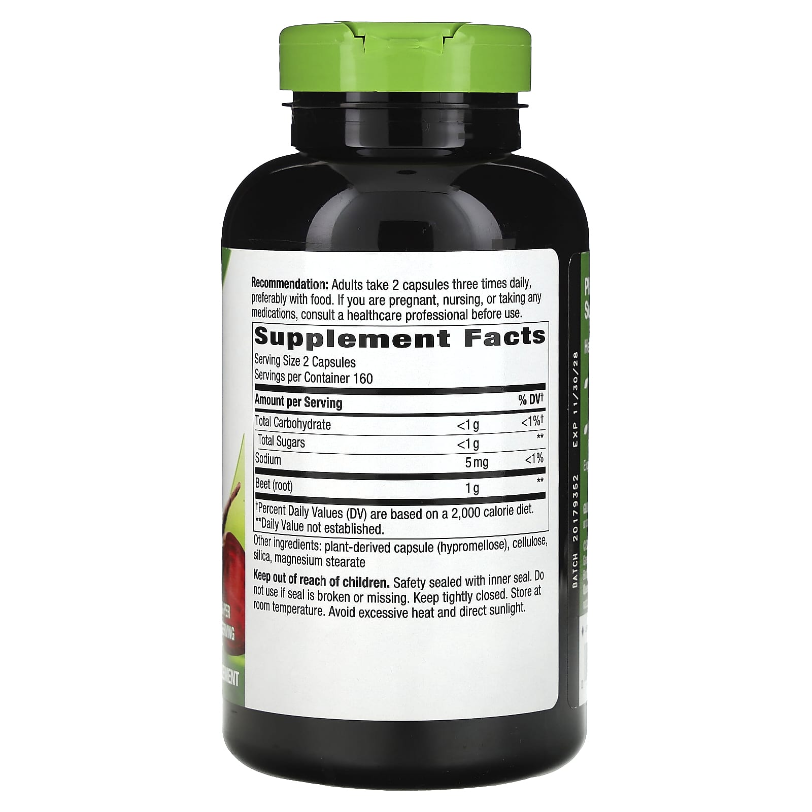 Nature’s Way, Beet Root, 320 Vegetarian Capsules UPC 033674119259 | Hilife Vitamins