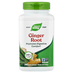 Nature’s Way, Ginger Root, 240 Vegetarian Capsules UPC 033674119266 | Hilife Vitamins