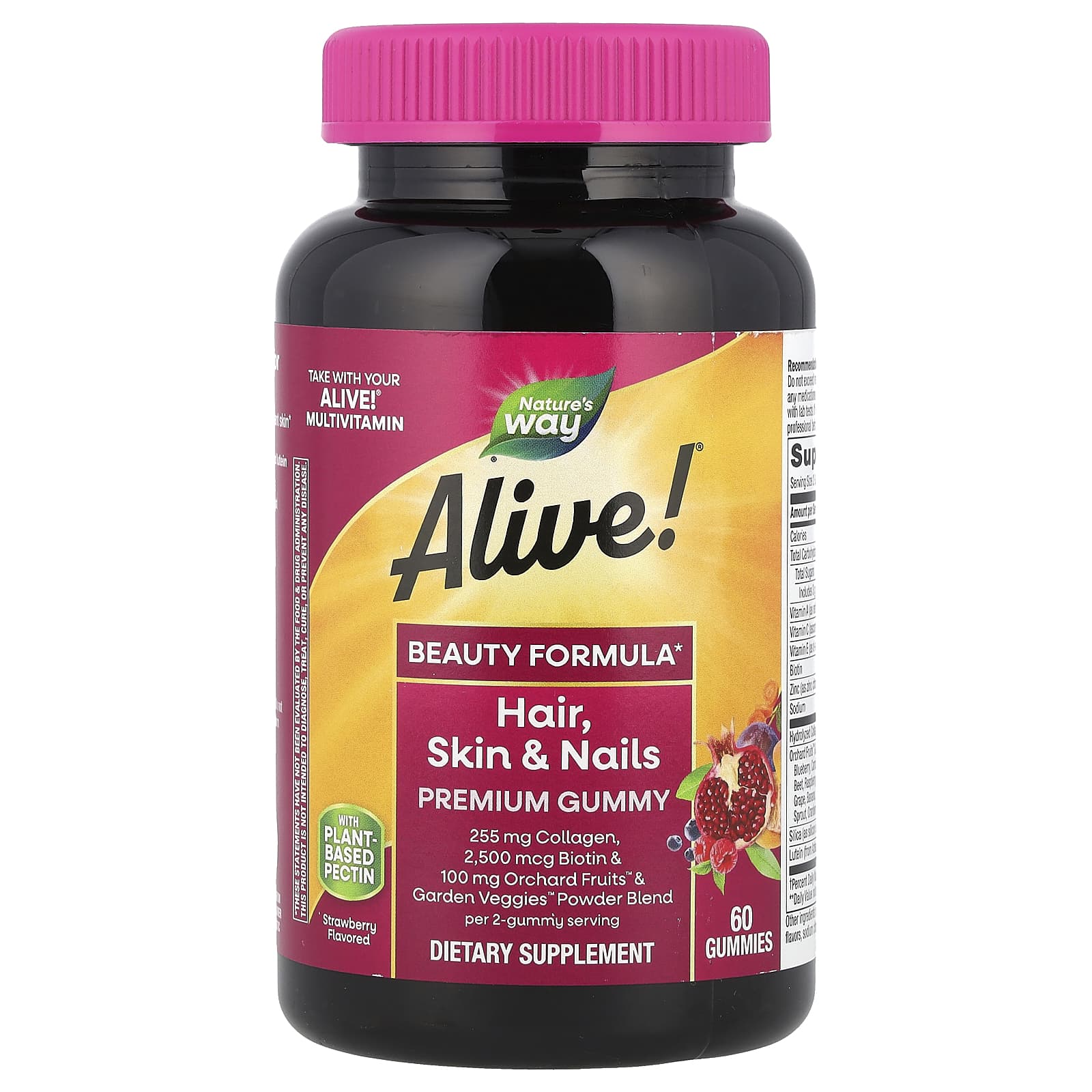 Nature’s Way, Alive! Hair, Skin & Nail Gummy, 60 Gummies UPC 033674119730 | Hilife Vitamins