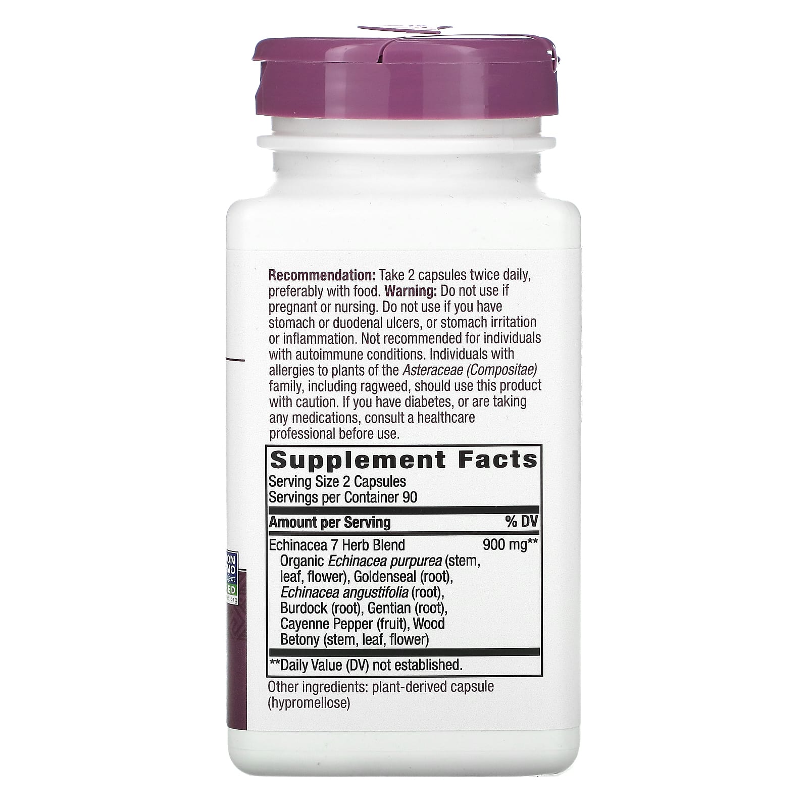 Nature’s Way, Echinacea Goldenseal, 900 mg, 180 Vegetarian Capsules UPC 033674121085 | Hilife Vitamins