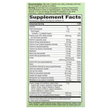 Nature’s Way, Alive! Garden Goodness Men's, 60 Tablets UPC 033674121122 | Hilife Vitamins