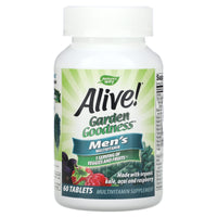 Nature’s Way, Alive! Garden Goodness Men's, 60 Tablets UPC 033674121122 | Hilife Vitamins