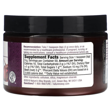 Nature’s Way, Beet Root Powder, 5 Oz UPC 033674121276 | Hilife Vitamins