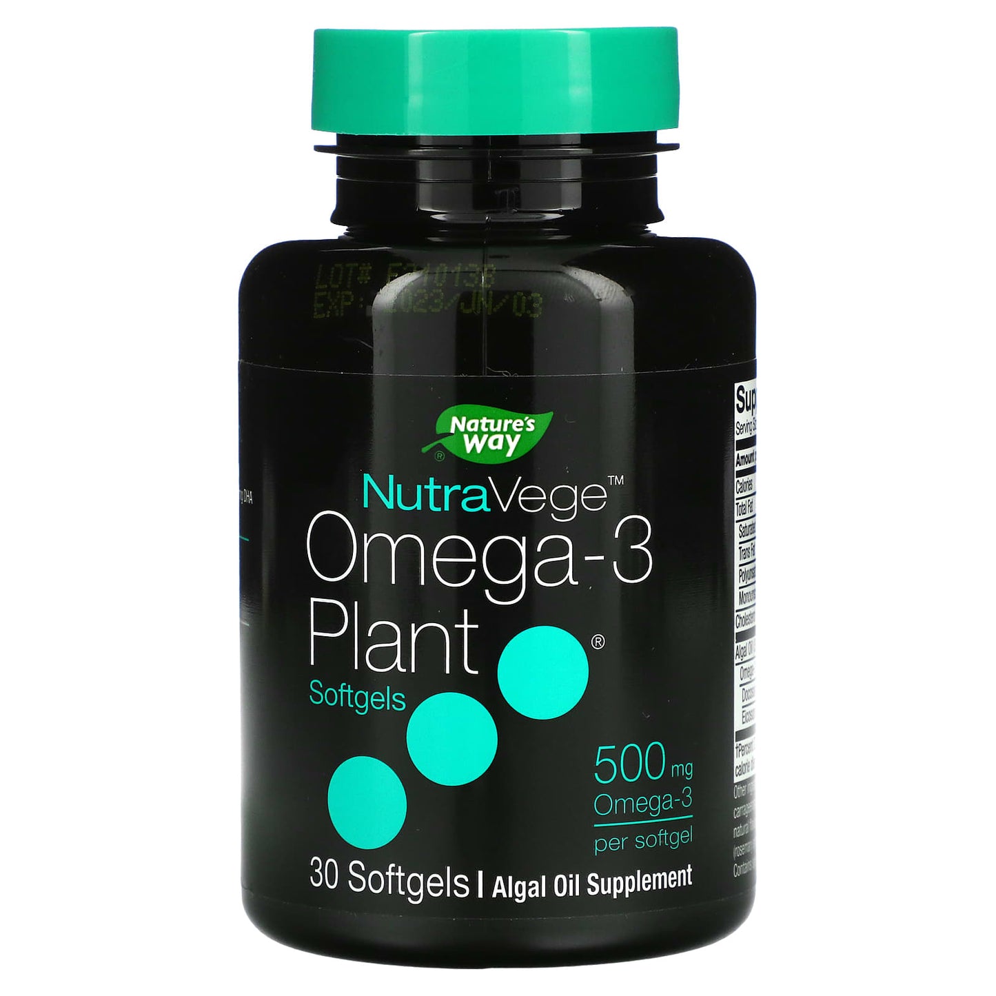 Nature’s Way, NutraVege (TM)  Plant-Based Omega-3 Softgels, 30 Softgels UPC 033674121979 | Hilife Vitamins