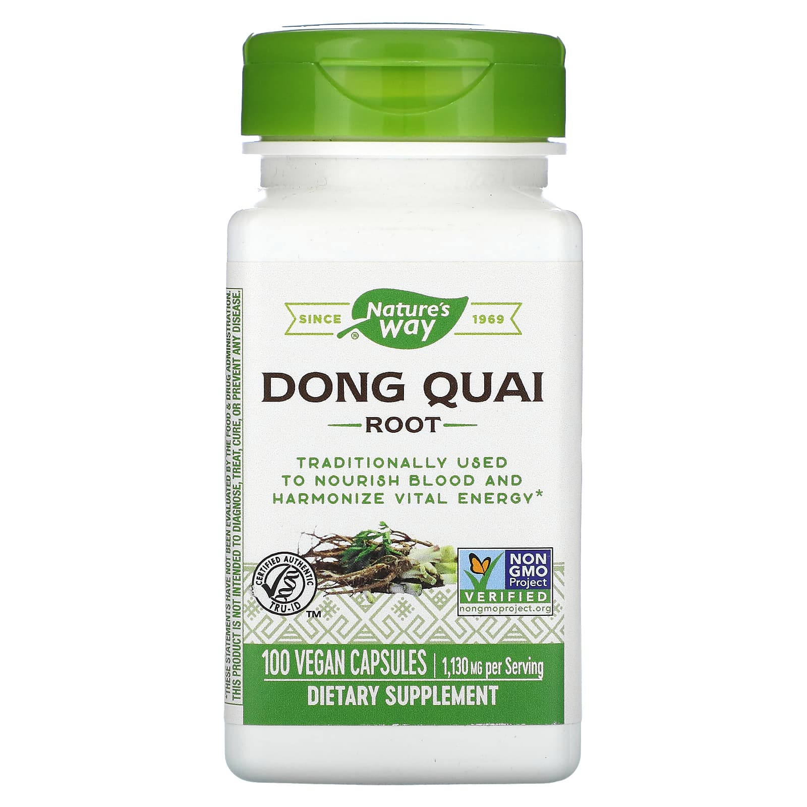 Nature’s Way, Dong Quai, 100 Vegetarian Capsules - 033674123805 | Hilife Vitamins