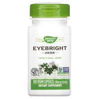 Nature’s Way, Eyebright, 100 Vegetarian Capsules UPC 033674125007 | Hilife Vitamins