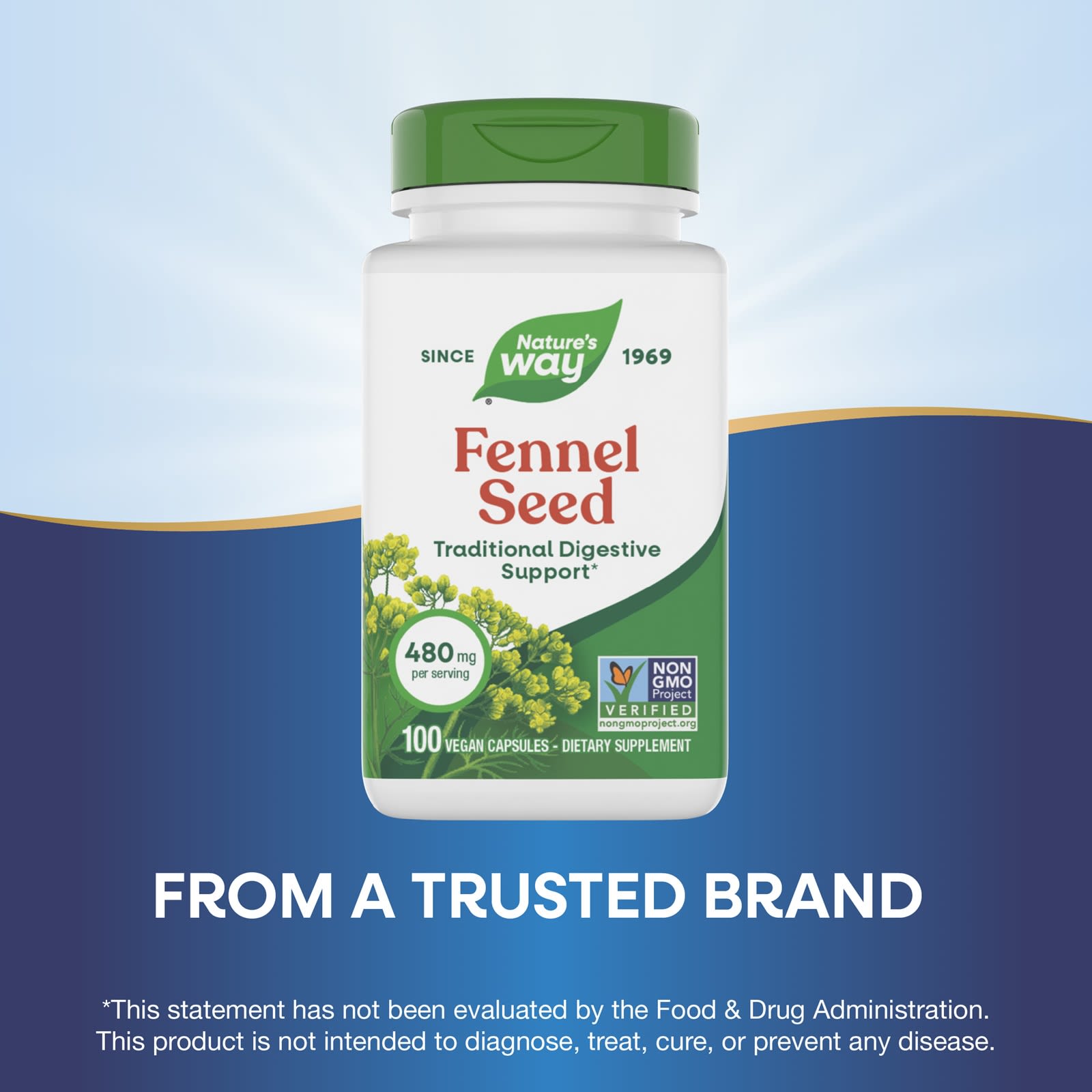 Nature’s Way, Fennel Seed, 100 Vegetarian Capsules UPC 033674127001 | Hilife Vitamins