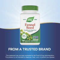 Nature’s Way, Fennel Seed, 100 Vegetarian Capsules UPC 033674127001 | Hilife Vitamins