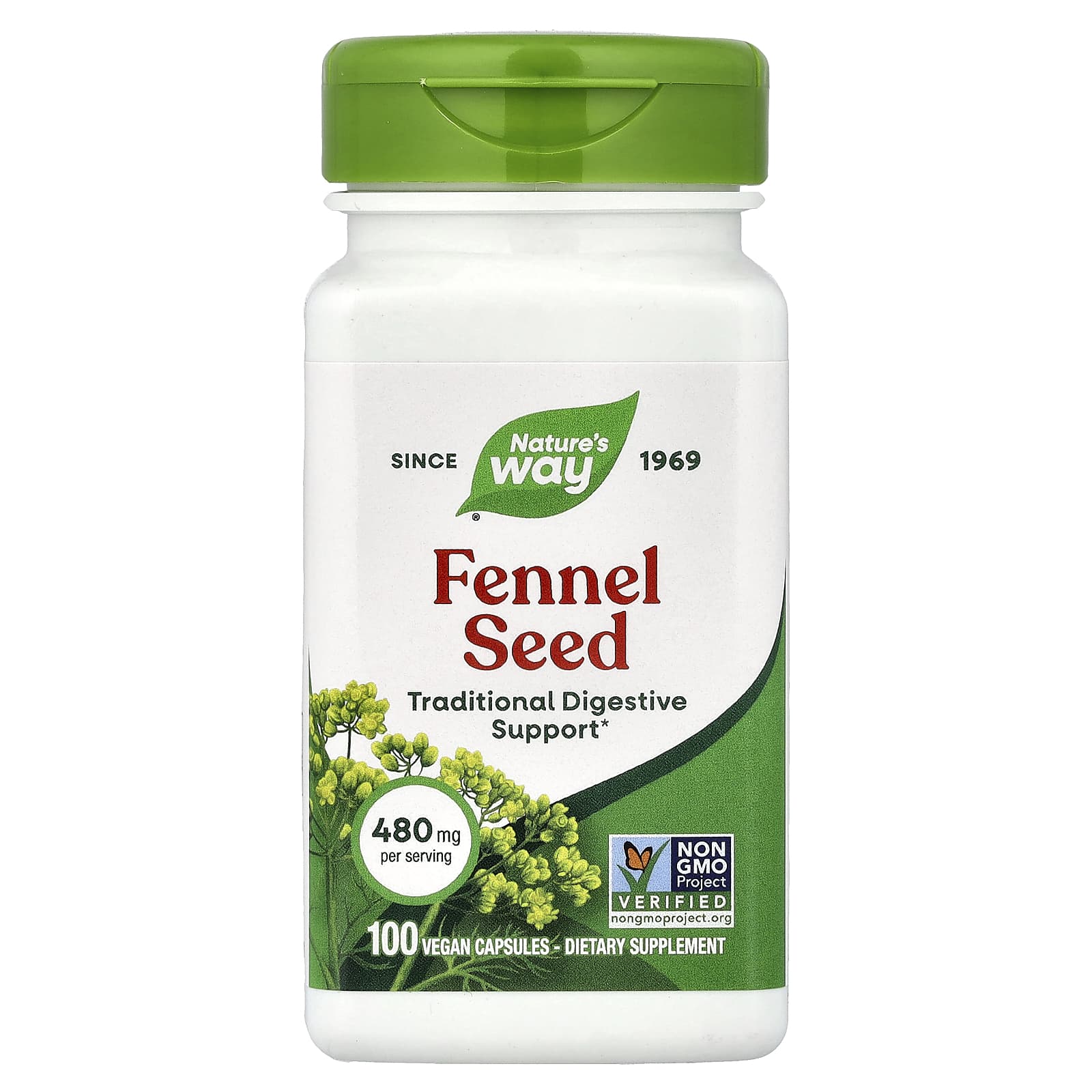 Nature’s Way, Fennel Seed, 100 Vegetarian Capsules UPC 033674127001 | Hilife Vitamins