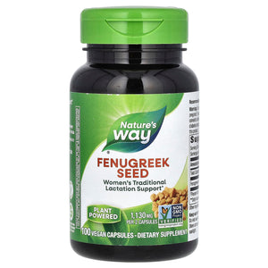 Nature’s Way, Fenugreek Seed, 1,220 mg, 100 Vegan Capsules - 033674128008 | Hilife Vitamins