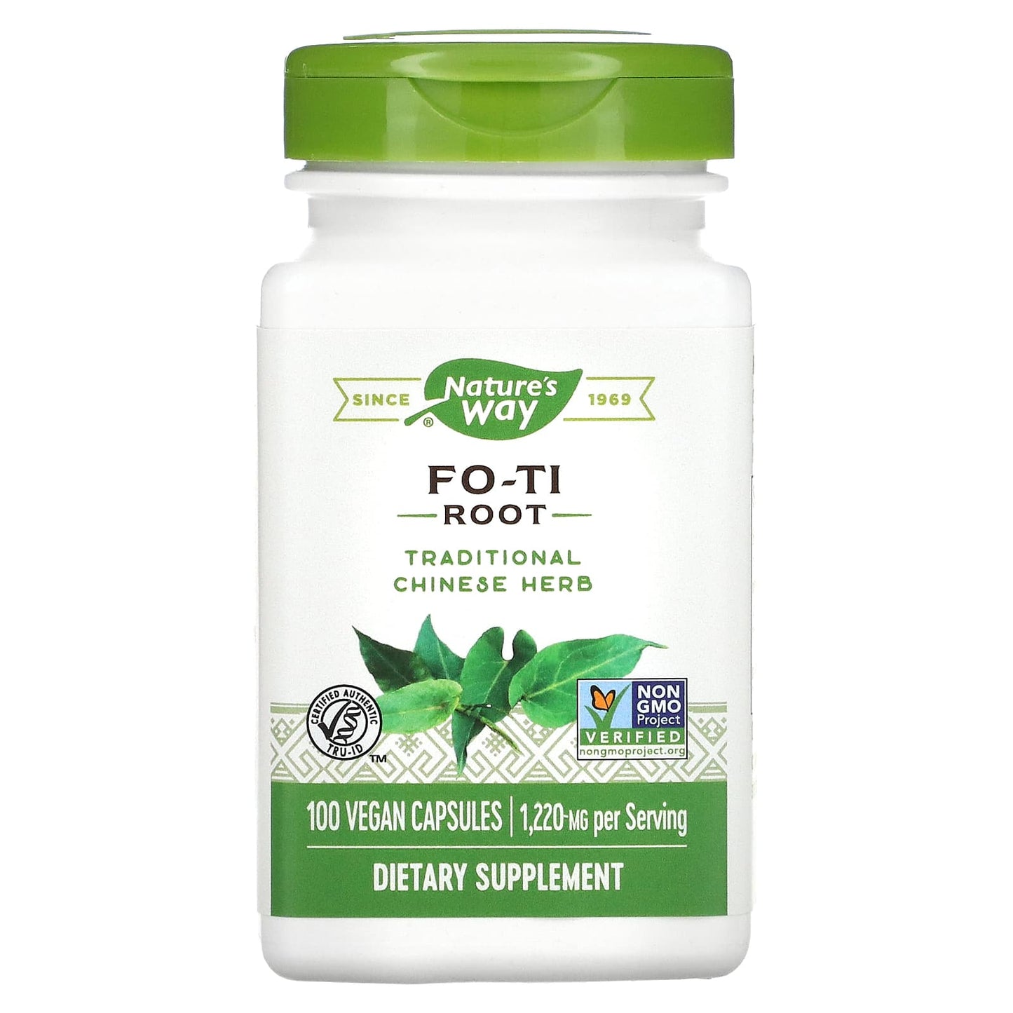 Nature’s Way, Fo-Ti Root, 100 Vegetarian Capsules UPC 033674129005 | Hilife Vitamins