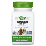 Nature’s Way, Ginger Root, 100 Vegetarian Capsules - 033674131008 | Hilife Vitamins