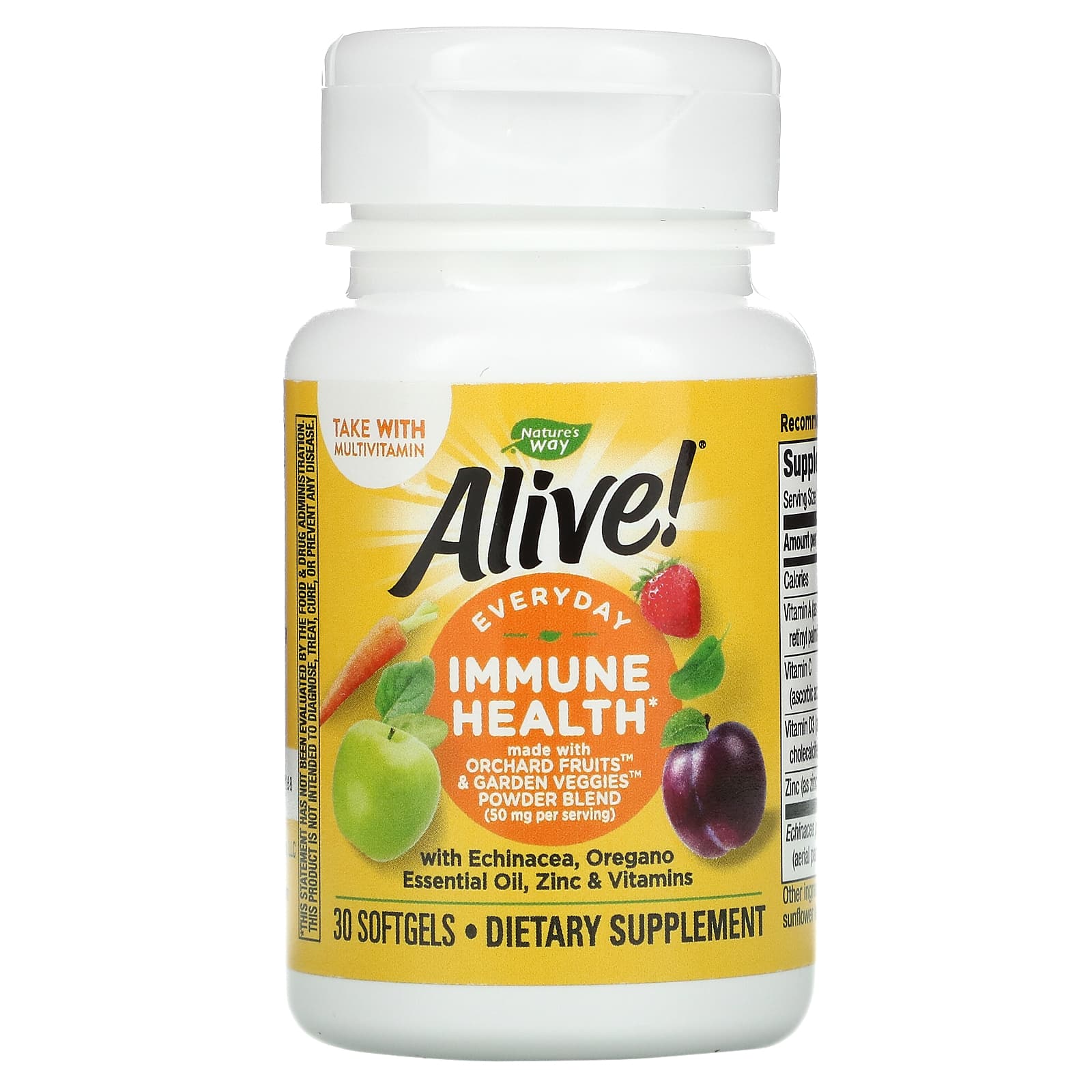 Nature’s Way, Alive! (R) Everyday Immune Health*, 30 Softgels UPC 033674132944 | HiLife Vitamins