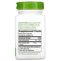 Nature’s Way, Asian Ginseng 560 mg, 100 Vegetarian Capsules UPC 033674133002 | Hilife Vitamins