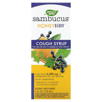 Nature’s Way, Sambucus HoneyBerry Cough Syrup, 4 Oz UPC 033674133132 | Hilife Vitamins