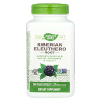 Nature’s Way, Siberian Eleuthero, 180 Vegetarian Capsules UPC 033674135082 | Hilife Vitamins