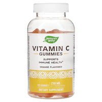 Nature’s Way, Vitamin C, 250 mg, Gummies, Orange Flavored, 120 Gummies UPC 033674136072 | Hilife Vitamins
