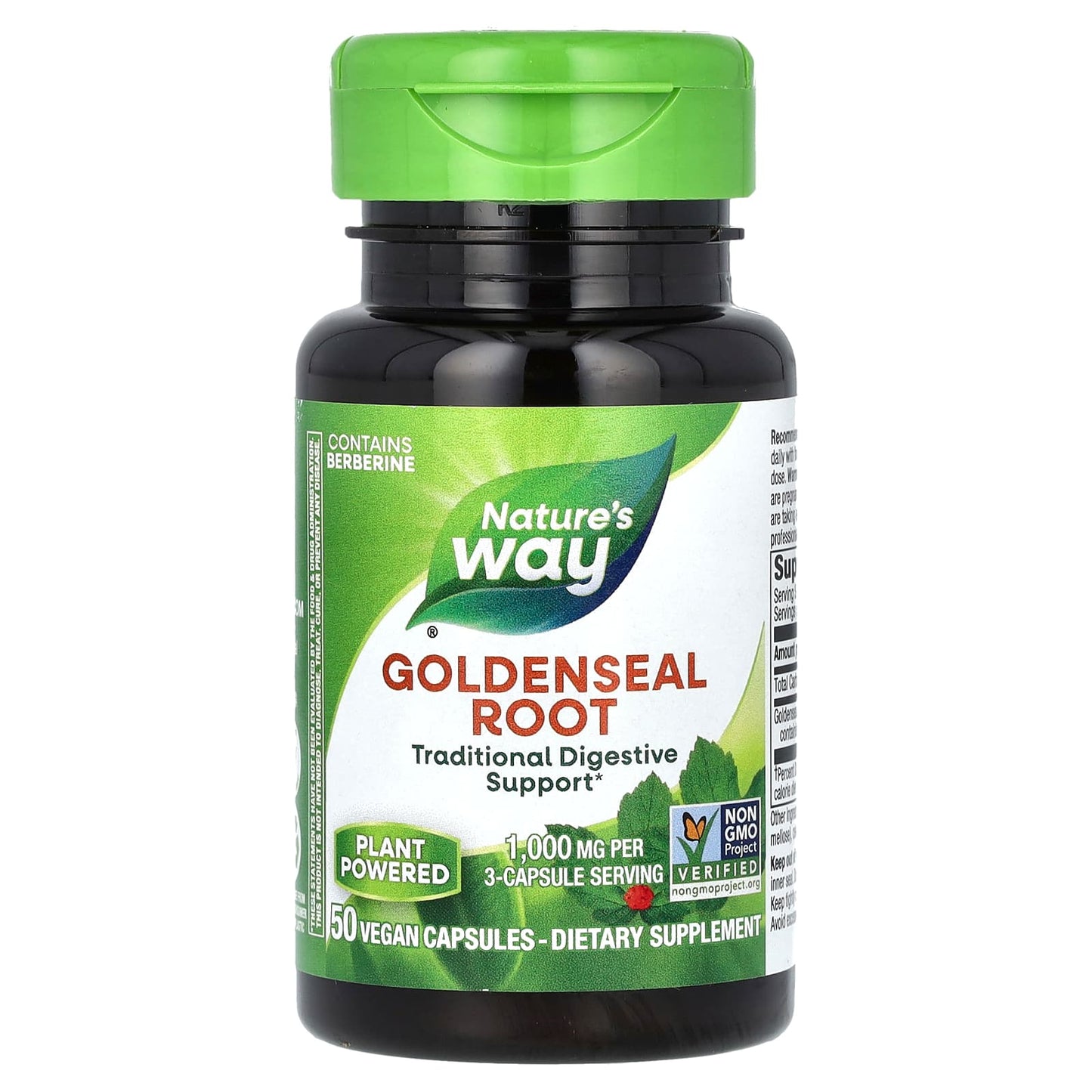 Nature’s Way, Goldenseal Root, 50 Vegetarian Capsules UPC 033674139004 | Hilife Vitamins