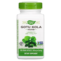Nature’s Way, Gotu Kola Herb, 475 mg, 180 Vegan Capsules UPC 033674140086 | Hilife Vitamins
