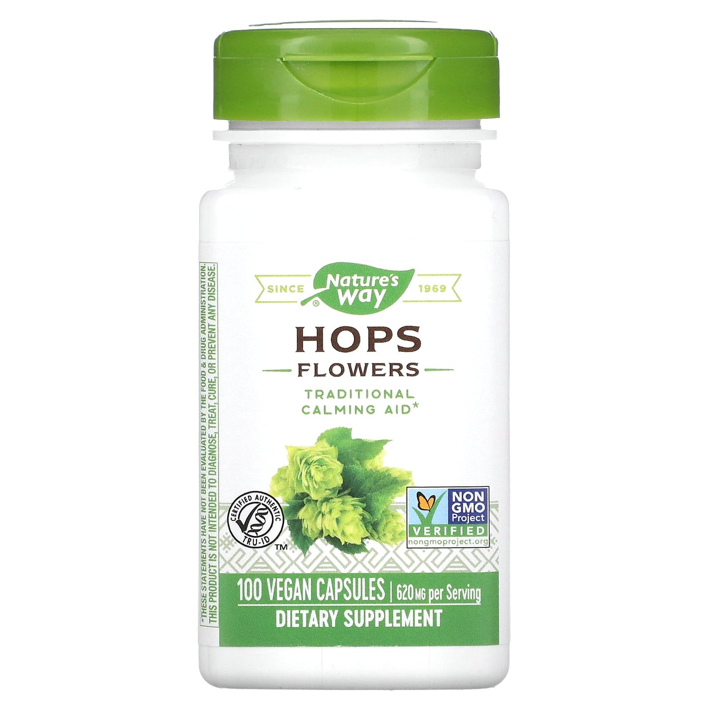 Nature’s Way, Hops Flowers, 100 Vegetarian Capsules UPC 033674141557 | Hilife Vitamins