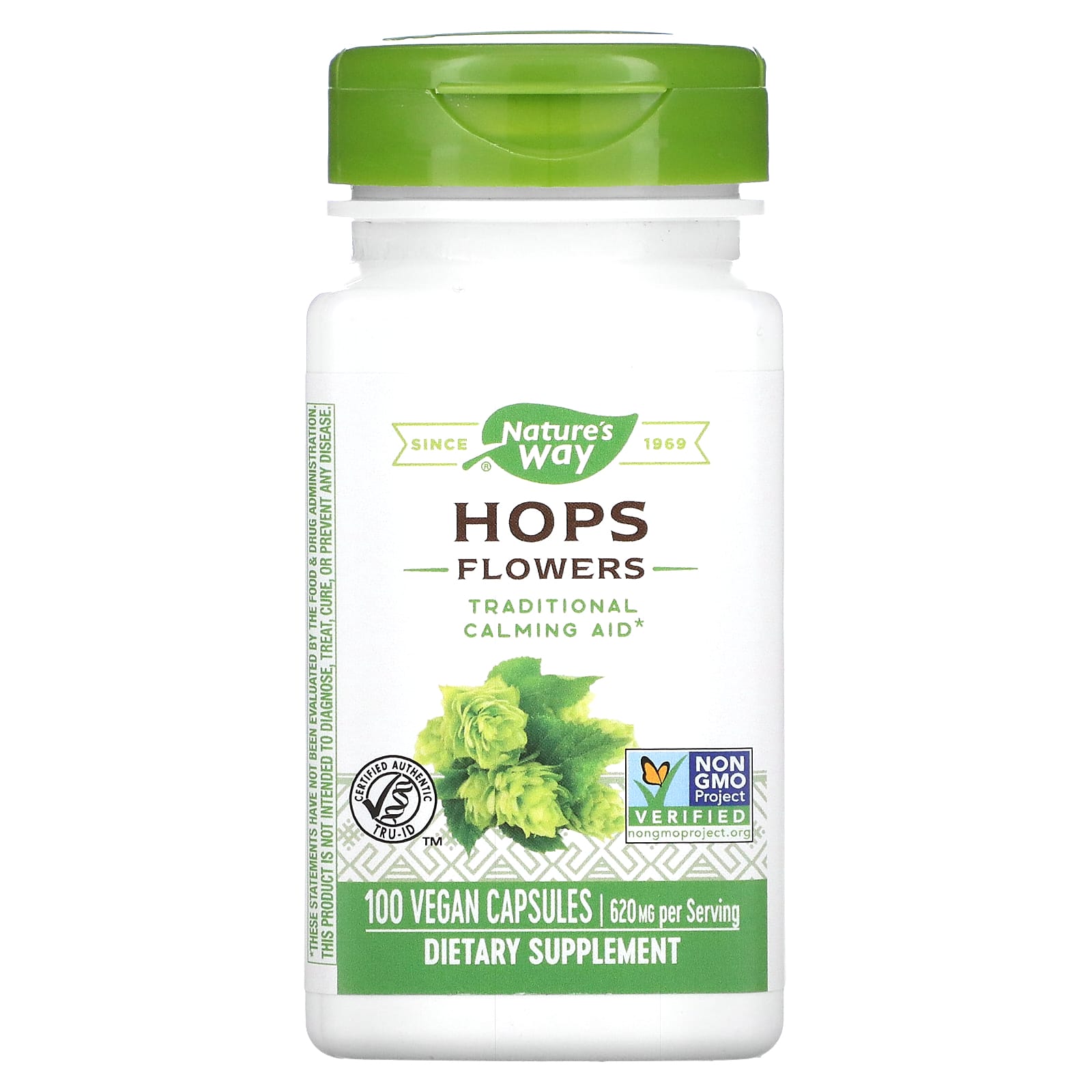 Nature’s Way, Hops Flowers, 100 Vegetarian Capsules UPC 033674141557 | Hilife Vitamins