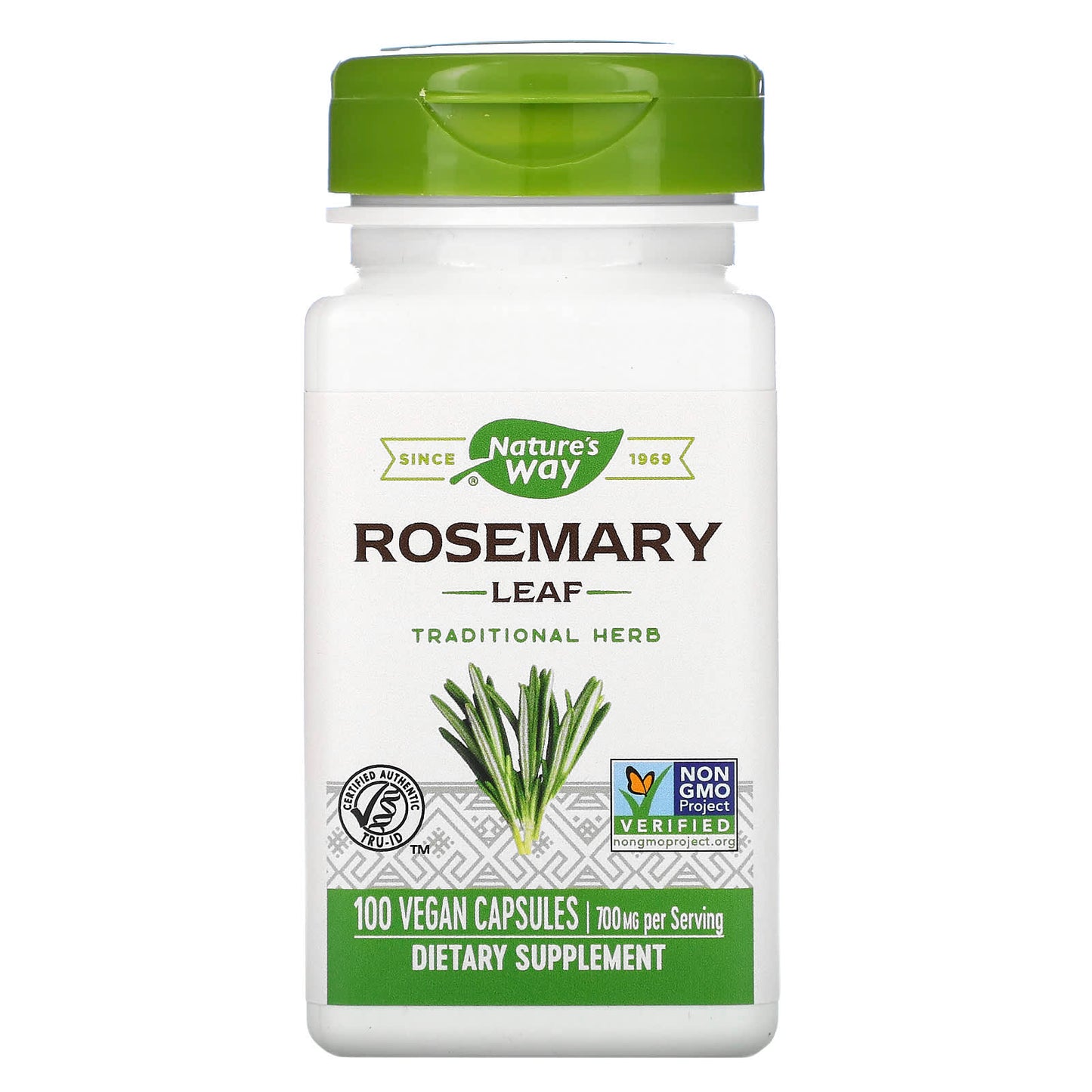 Nature’s Way, Rosemary Leaves, 100 Vegetarian Capsules - 033674141625 | Hilife Vitamins