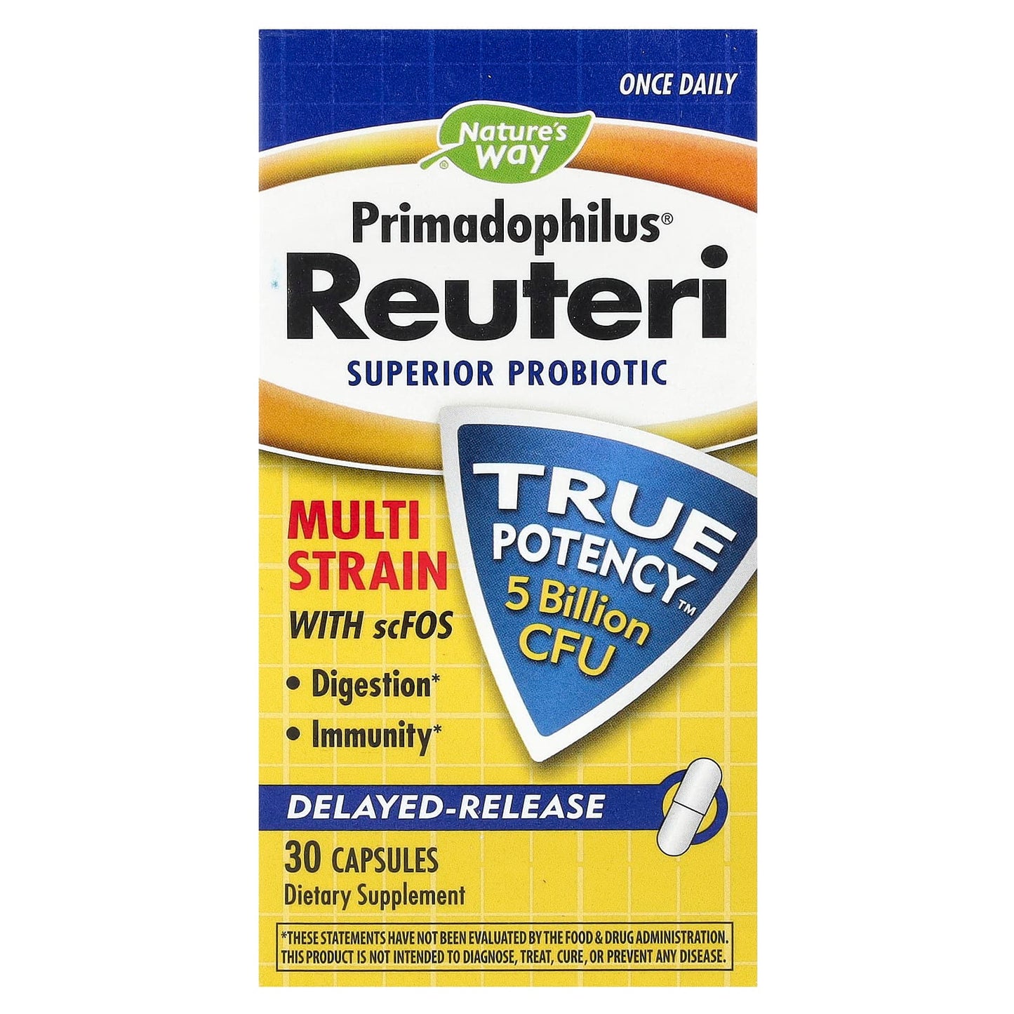 Nature’s Way, REUTERI PRIMADOPH, 30 Vegetarian Capsules UPC 033674142400 | Hilife Vitamins