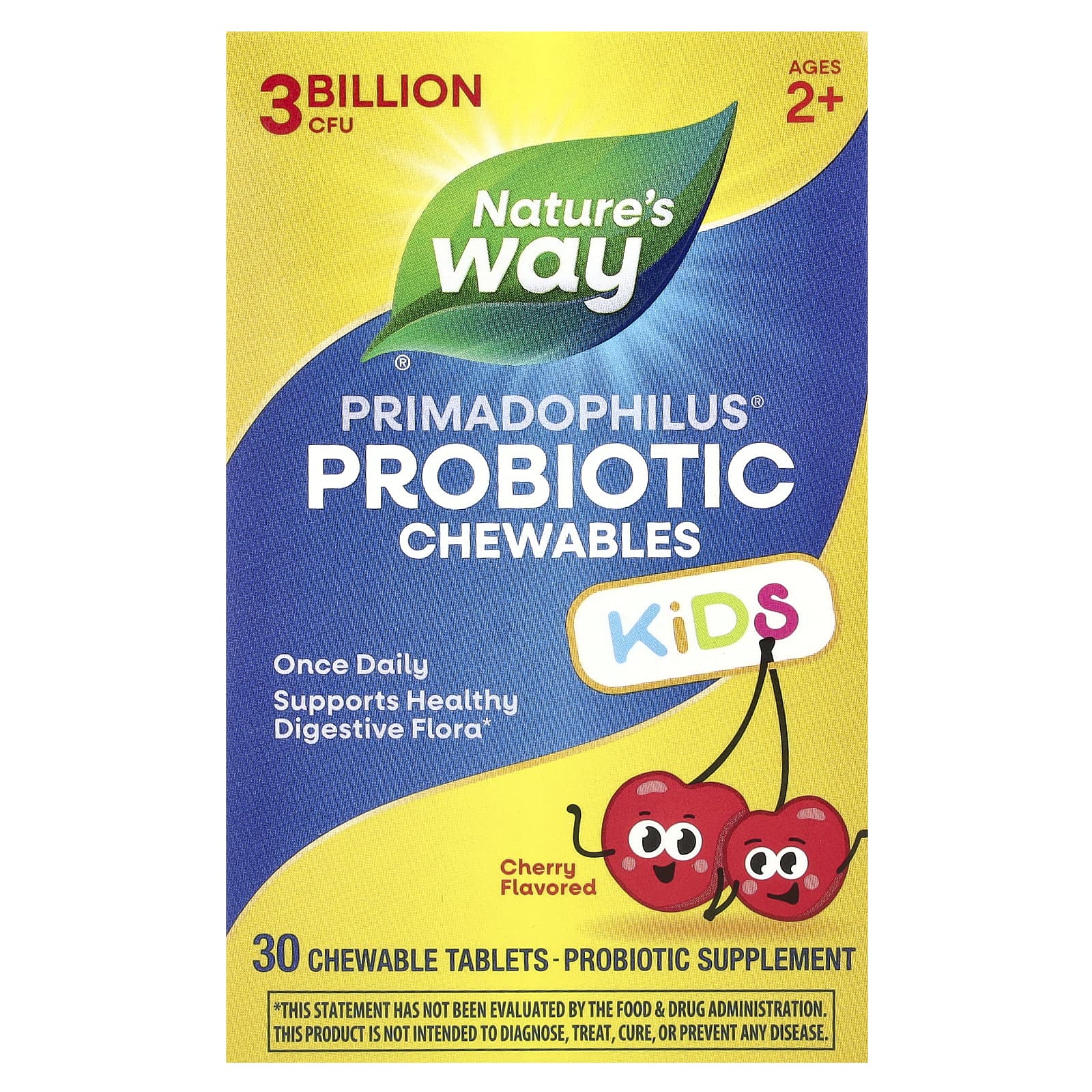 Nature’s Way, Primadoph Kids Chry Chw, 30 Tablets UPC 033674142431 | Hilife Vitamins