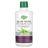 Nature’s Way, Aloe Vera Gel & Juice Organic Berry Flavor, 33.8 fl oz UPC 033674142820 | Hilife Vitamins