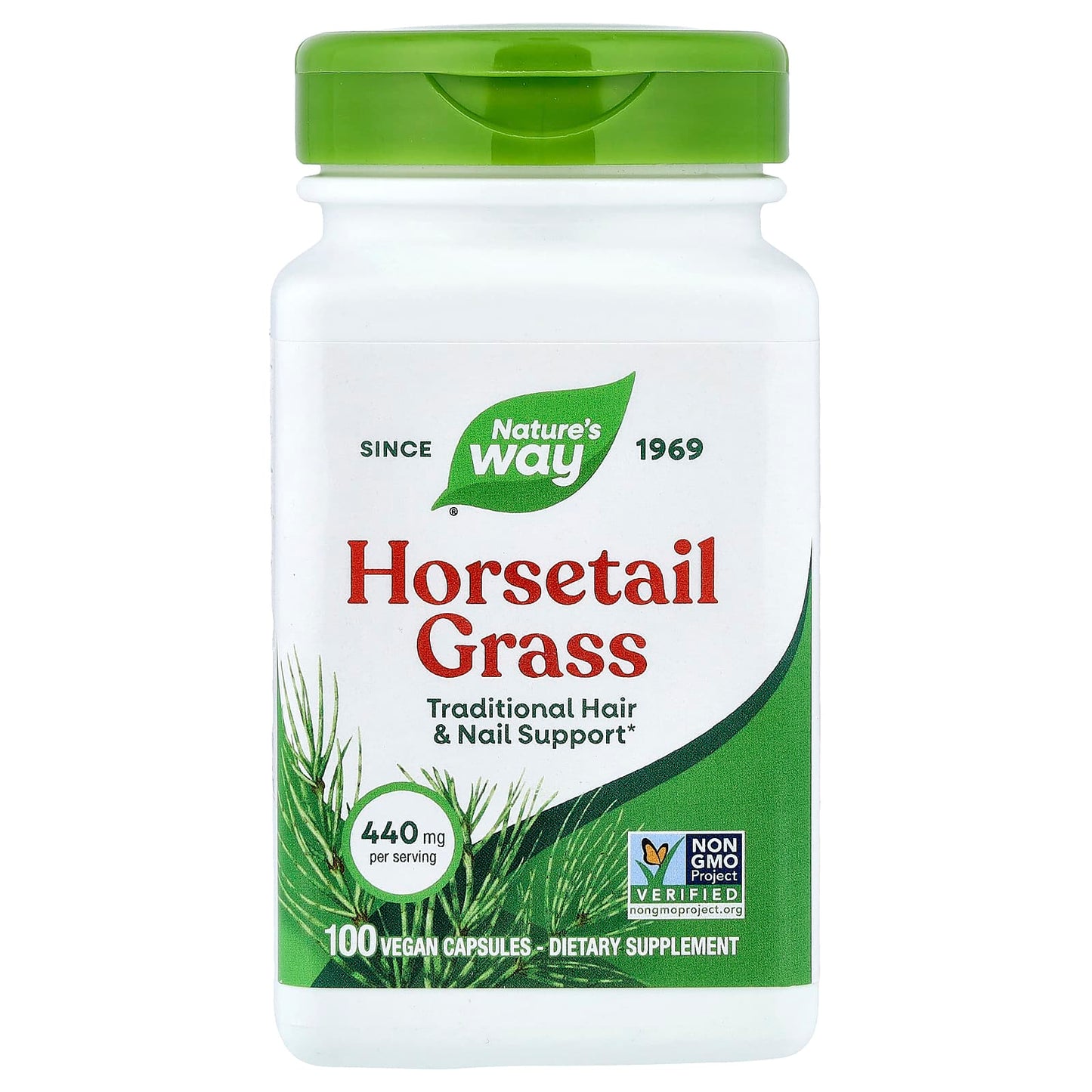 Nature’s Way, Horsetail Grass, 100 Vegetarian Capsules UPC 033674143001 | Hilife Vitamins