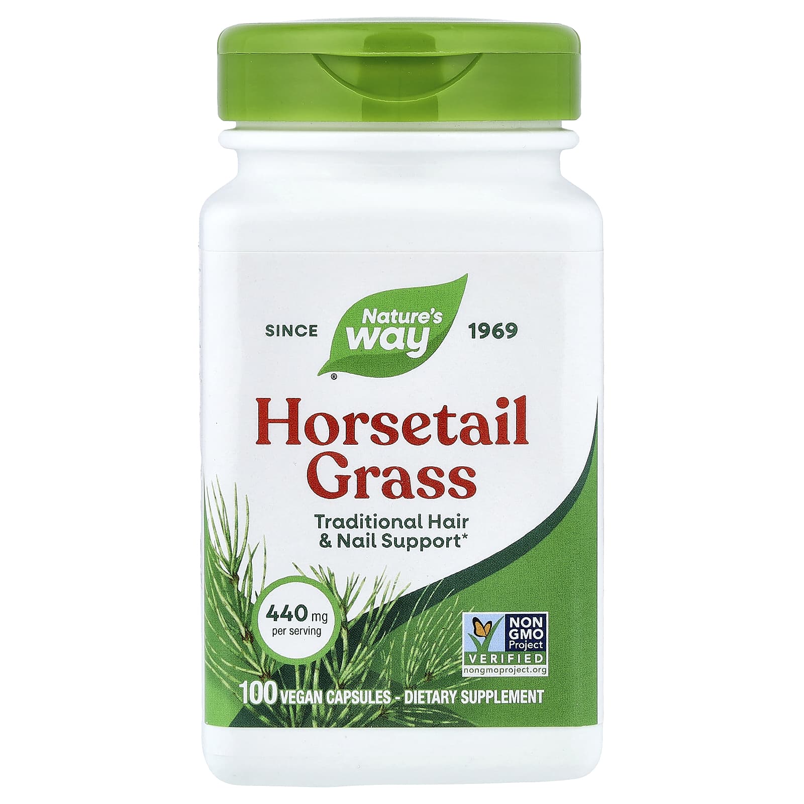 Nature’s Way, Horsetail Grass, 100 Vegetarian Capsules UPC 033674143001 | Hilife Vitamins
