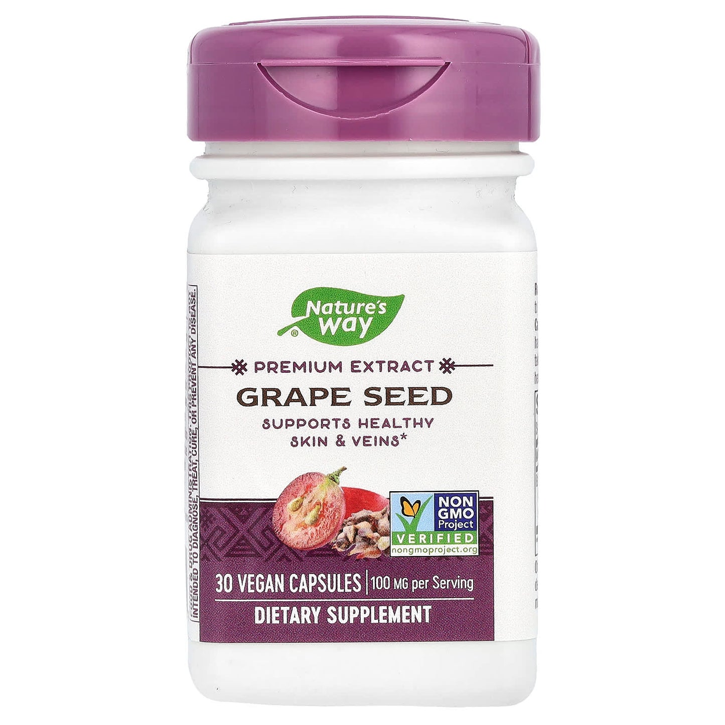 Nature’s Way, Grape Seed Standardized Extract, 30 Vegetarian Capsules UPC 033674143209 | Hilife Vitamins
