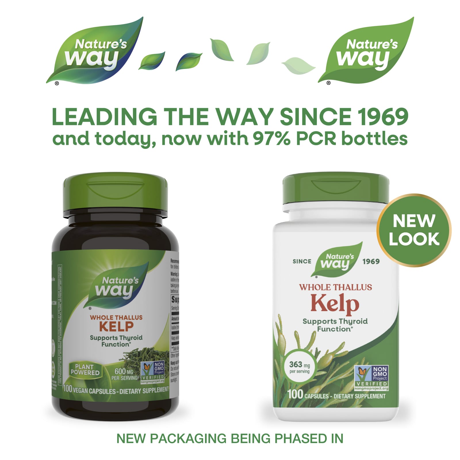 Nature’s Way, Kelp, Whole Thallus, 600 mg, 100 Vegan Capsules UPC 033674145005 | Hilife Vitamins