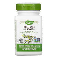 Nature’s Way, Olive Leaf Herbal Single, 100 Vegetarian Capsules UPC 033674145210 | Hilife Vitamins