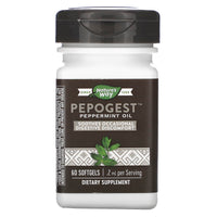 Nature’s Way, Pepogest Peppermint Oil, 60 Softgels UPC 033674145371 | Hilife Vitamins
