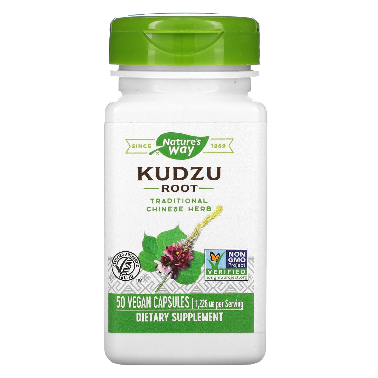 Nature’s Way, Kudzu Root Extract, 50 Vegetarian Capsules UPC 033674145500 | Hilife Vitamins