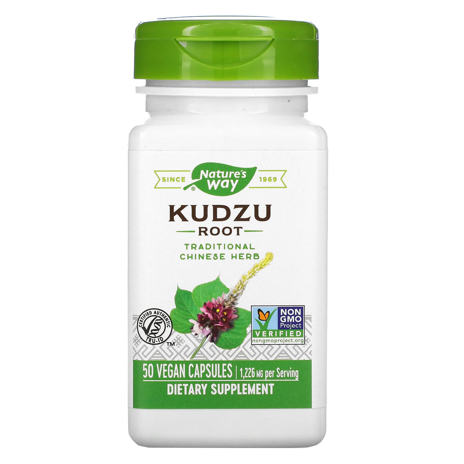 Nature’s Way, Kudzu Root Extract, 50 Vegetarian Capsules UPC 033674145500 | Hilife Vitamins