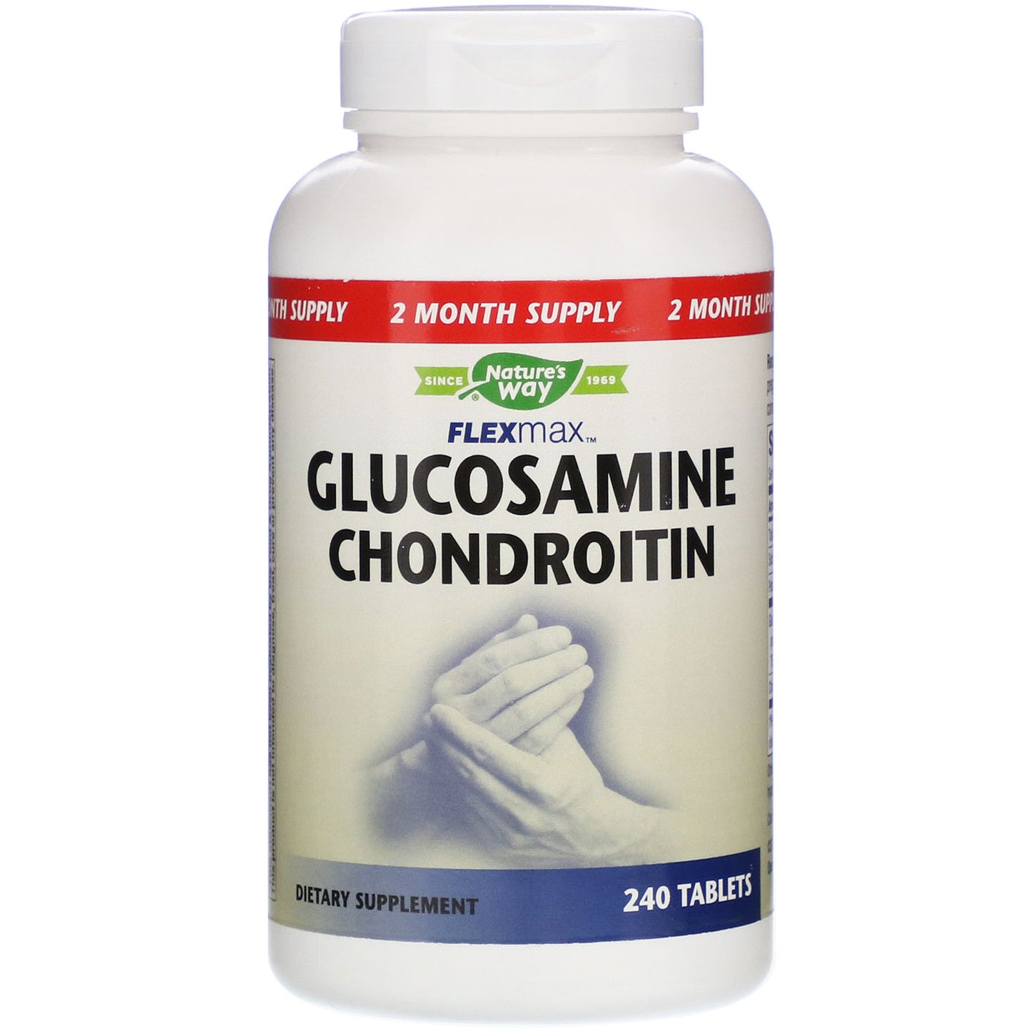 Nature’s Way, Flexmax Glucosamine Chondroitin Sulfate With Stomachguard, 240 Tablets UPC 033674145609 | HiLife Vitamins