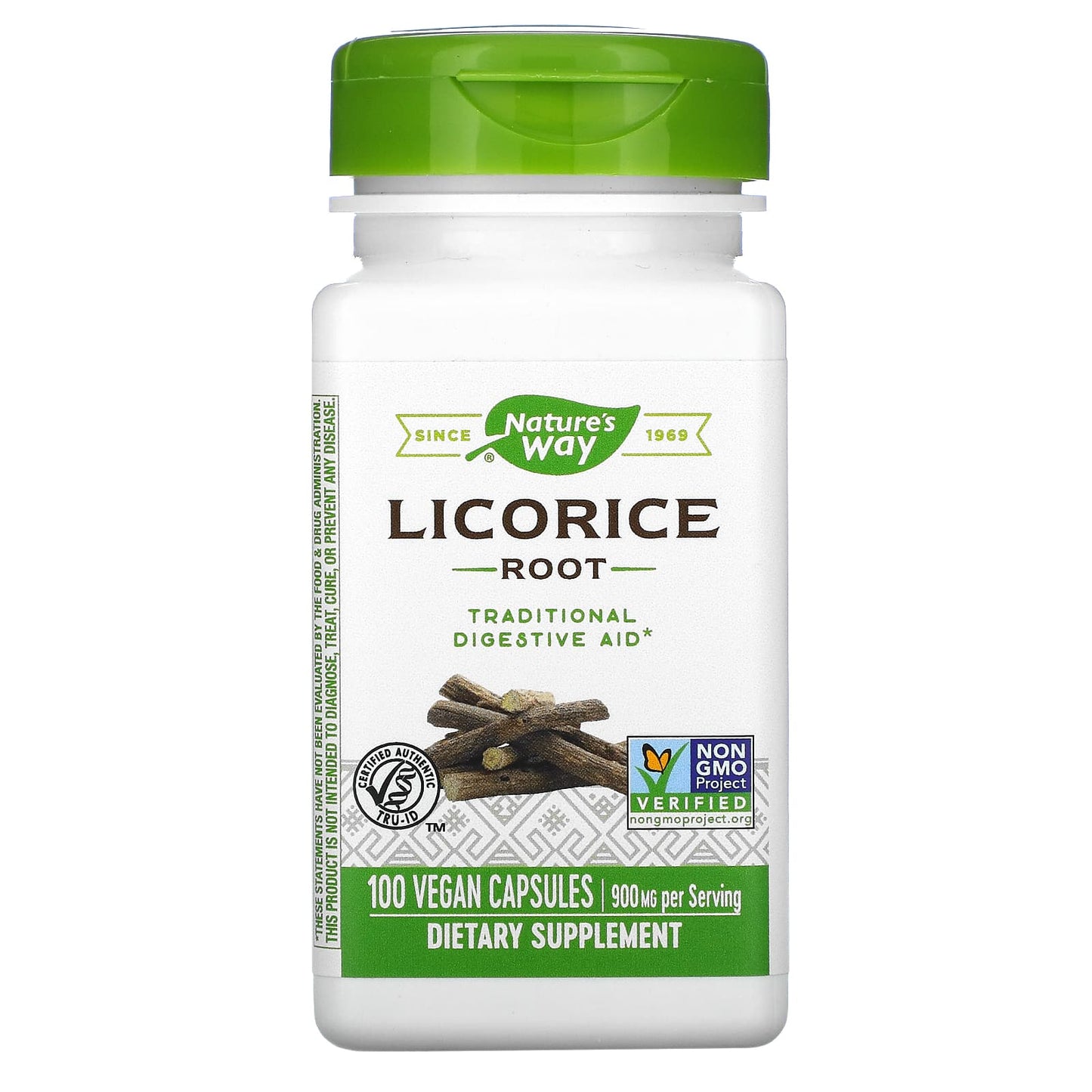 Nature’s Way, Licorice Root, 100 Vegetarian Capsules UPC 033674146002 | Hilife Vitamins