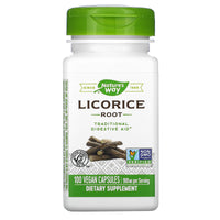 Nature’s Way, Licorice Root, 100 Vegetarian Capsules UPC 033674146002 | Hilife Vitamins