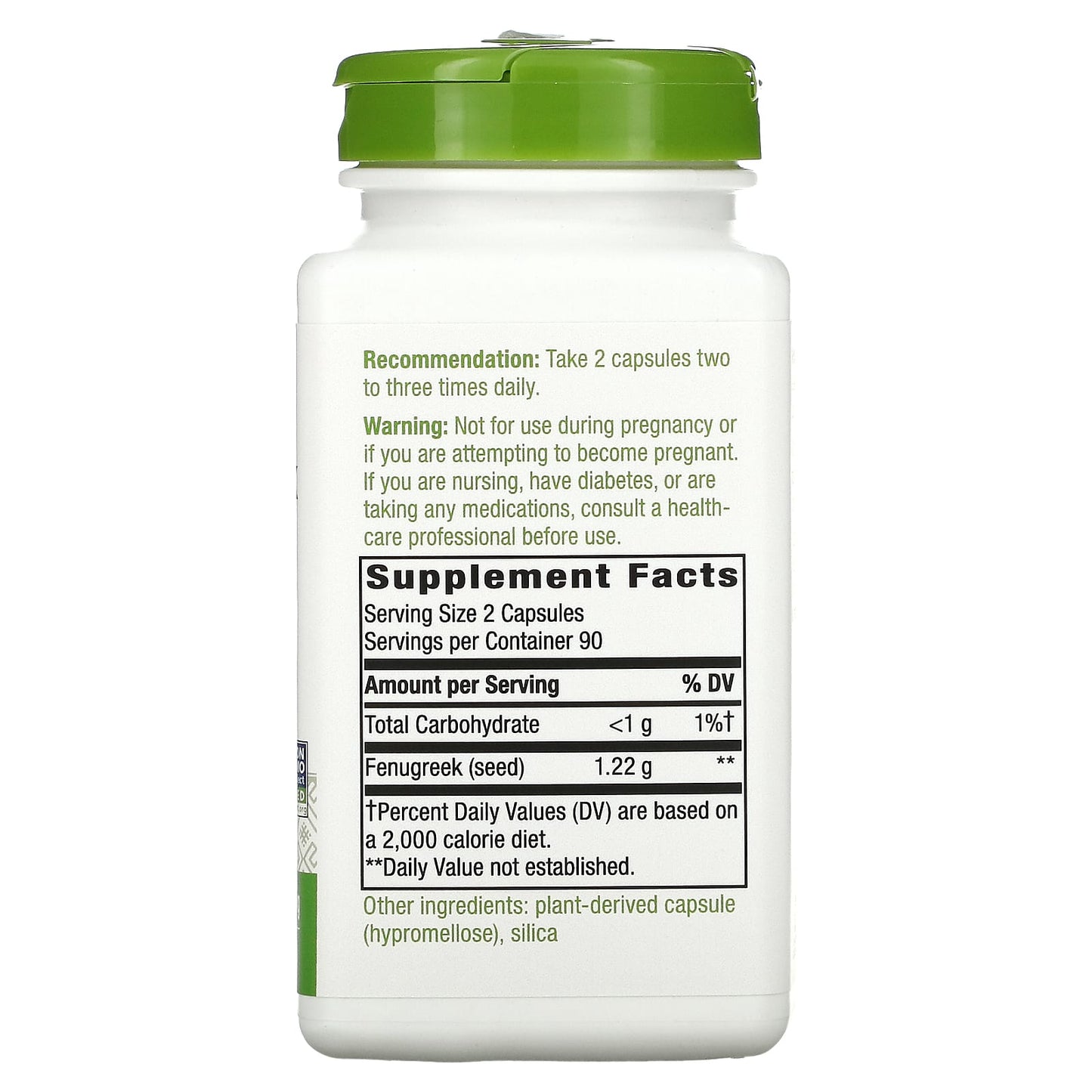 Nature’s Way, Fenugreek Value Size, 180 Vegetarian Capsules UPC 033674146101 | Hilife Vitamins