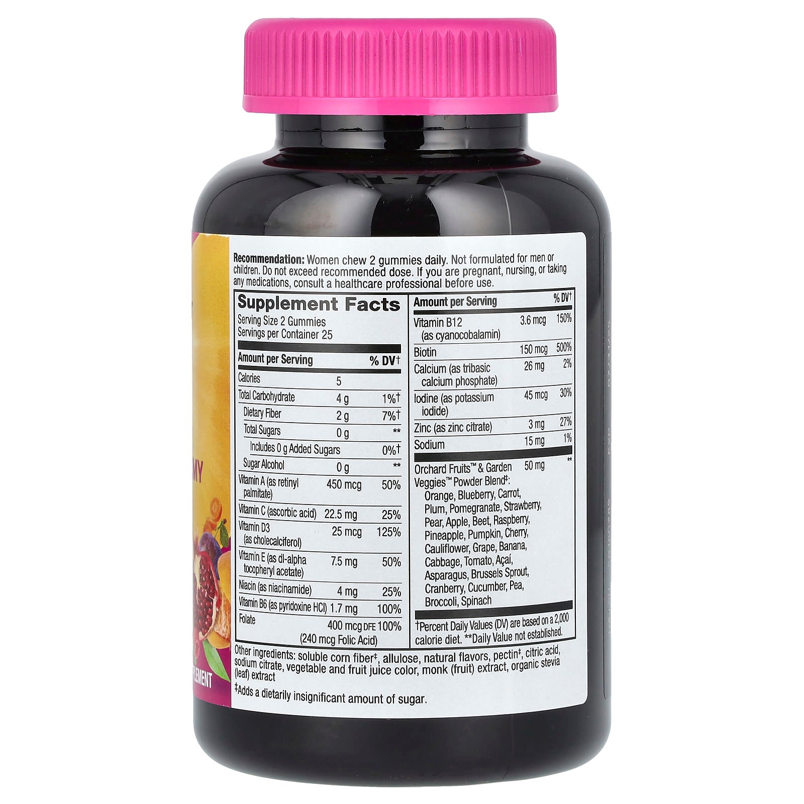 Nature’s Way, Alive! Women's Gummy Multivitamin, Zero Sugar, Strawberry, 50 Gummies UPC 033674146187 | Hilife Vitamins