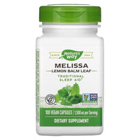 Nature’s Way, Melissa/Lemon Balm, 100 Vegetarian Capsules UPC 033674146507 | Hilife Vitamins
