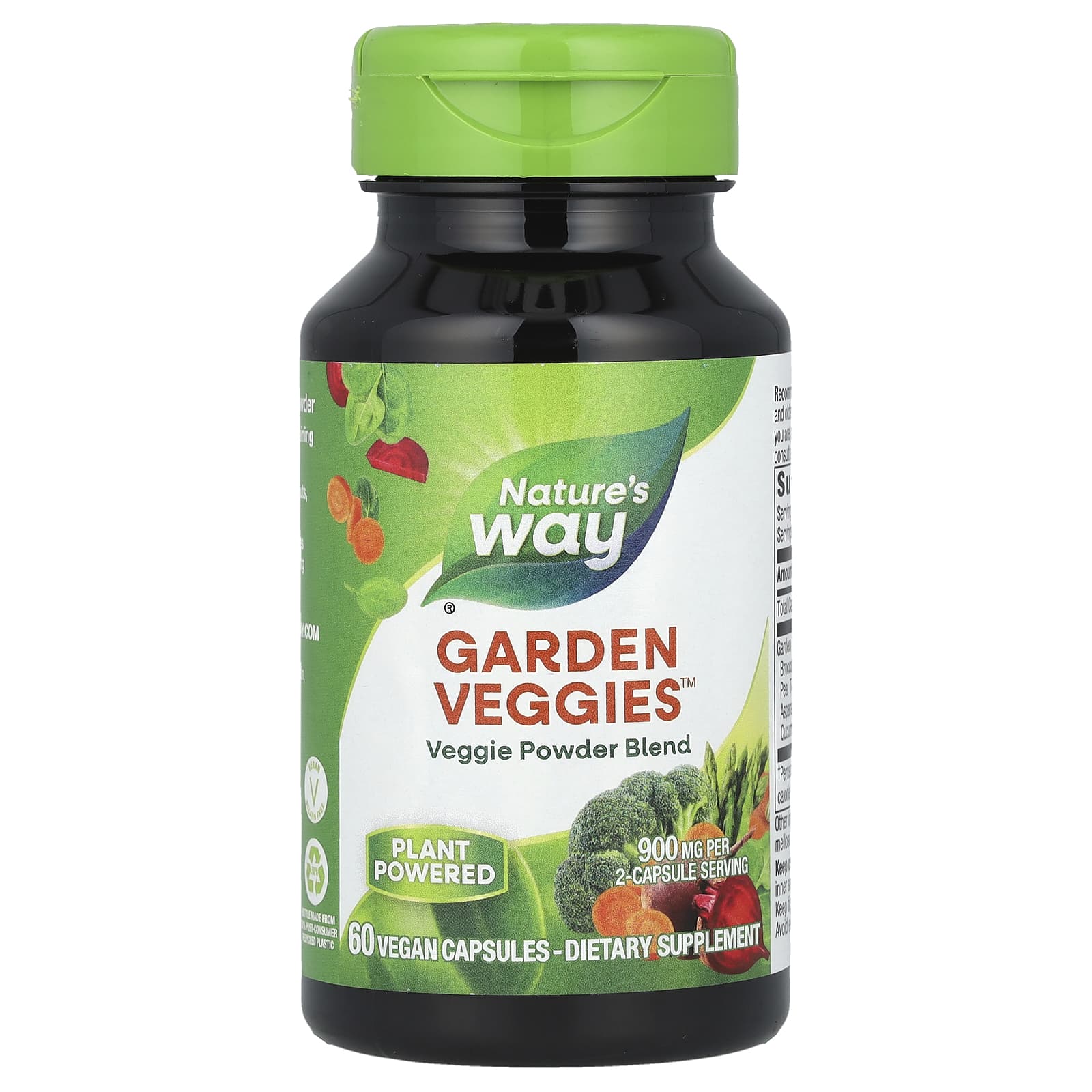 Nature’s Way, Garden Veggies™, Veggie Powder Blend, 900 mg, 60 Vegan Capsules UPC 033674147931 | Hilife Vitamins