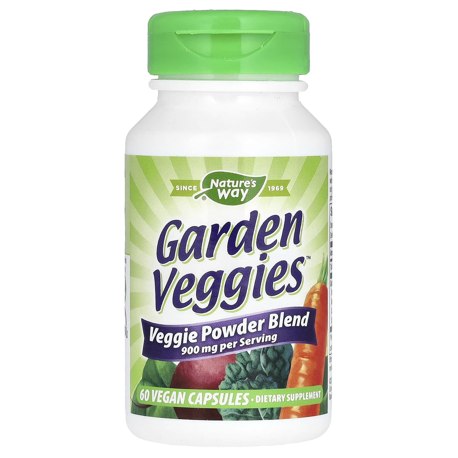 Nature’s Way, Garden Veggies, 60 Vegetarian Capsules - 033674147931 | Hilife Vitamins