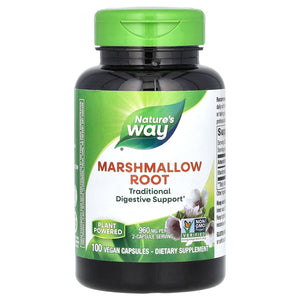 Nature’s Way, Marshmallow, 100 Vegetarian Capsules - 033674148006 | Hilife Vitamins