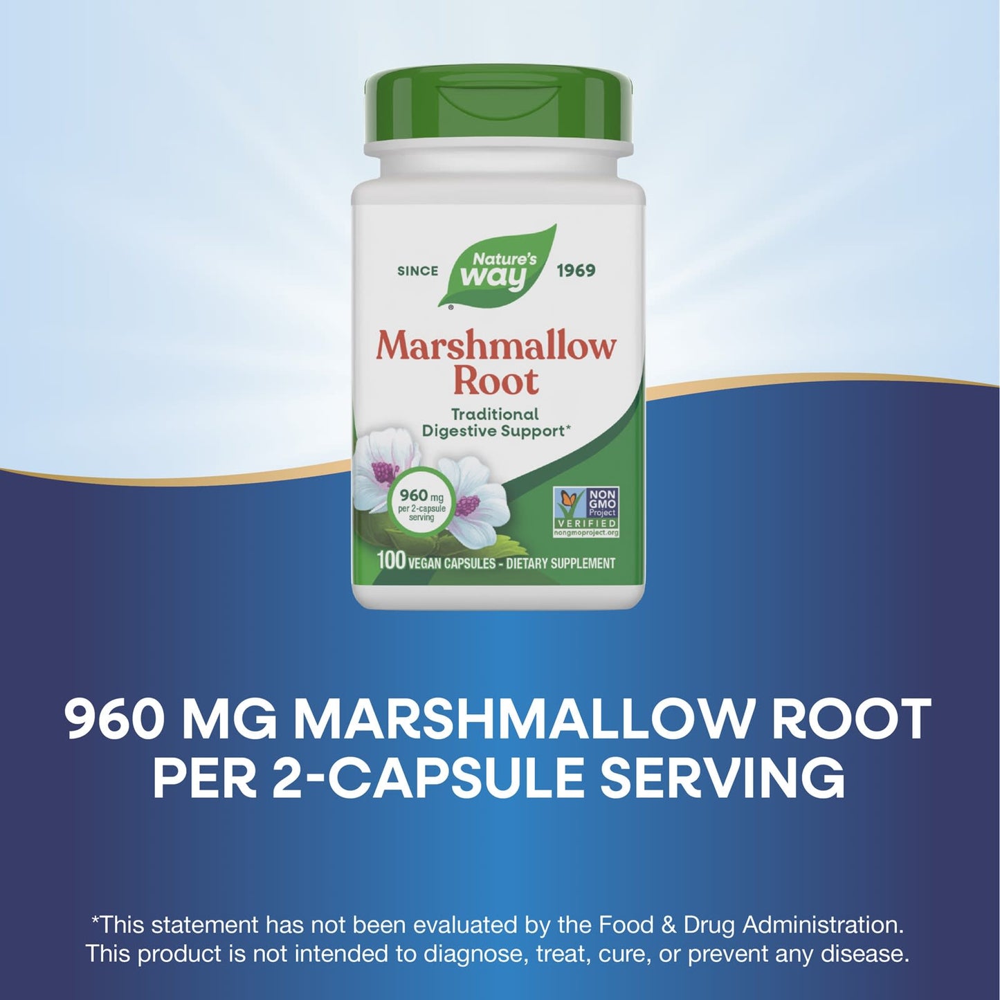 Nature’s Way, Marshmallow, 100 Vegetarian Capsules UPC 033674148006 | Hilife Vitamins