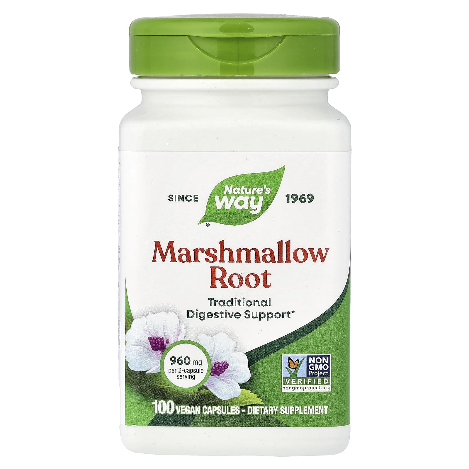 Nature’s Way, Marshmallow, 100 Vegetarian Capsules UPC 033674148006 | Hilife Vitamins