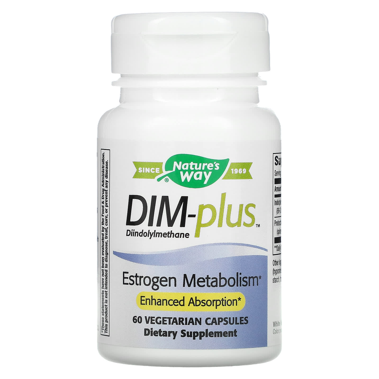 Nature’s Way, Dim Plus, 60 Vegetarian Capsules UPC 033674148105 | Hilife Vitamins