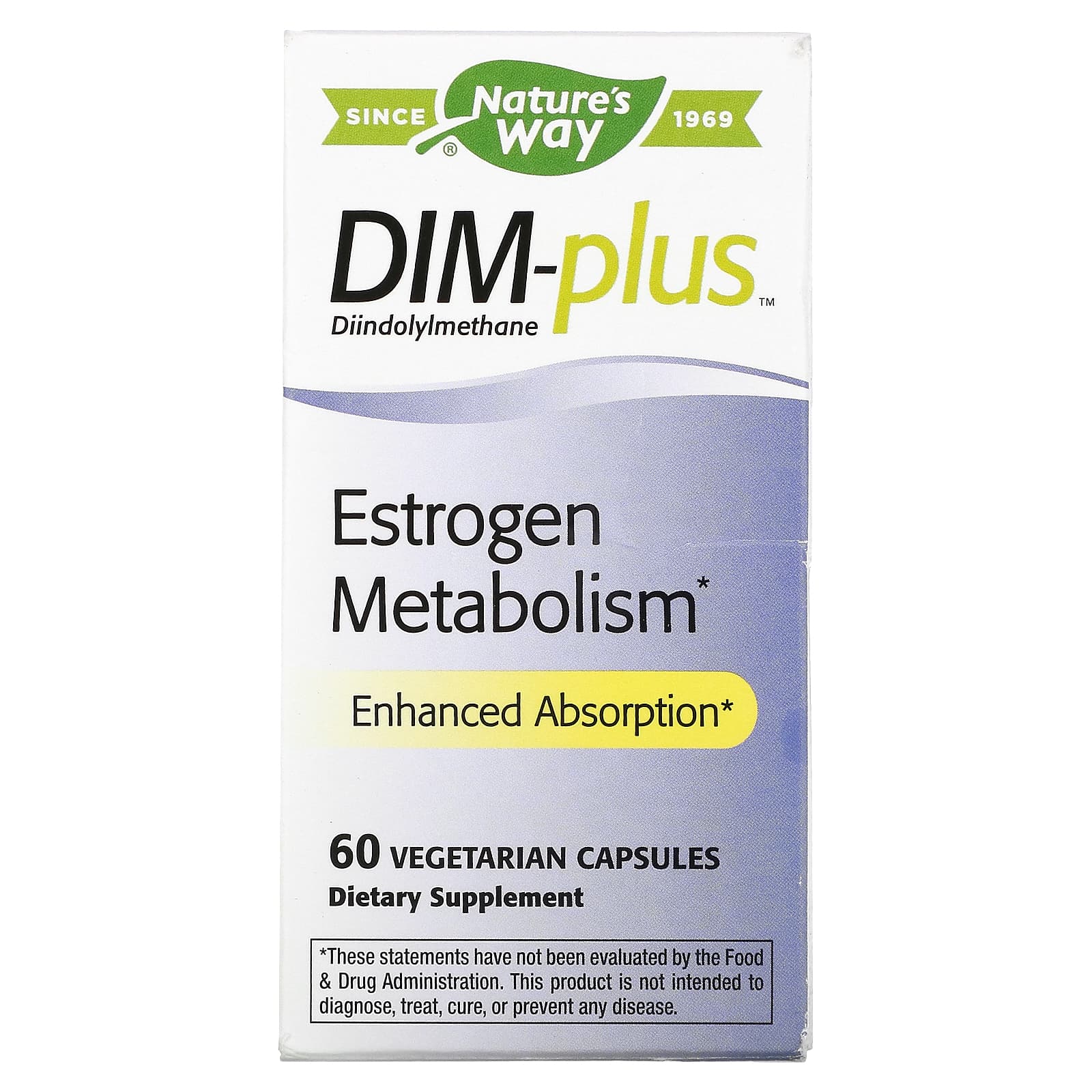 Nature’s Way, Dim Plus, 60 Vegetarian Capsules UPC 033674148105 | Hilife Vitamins